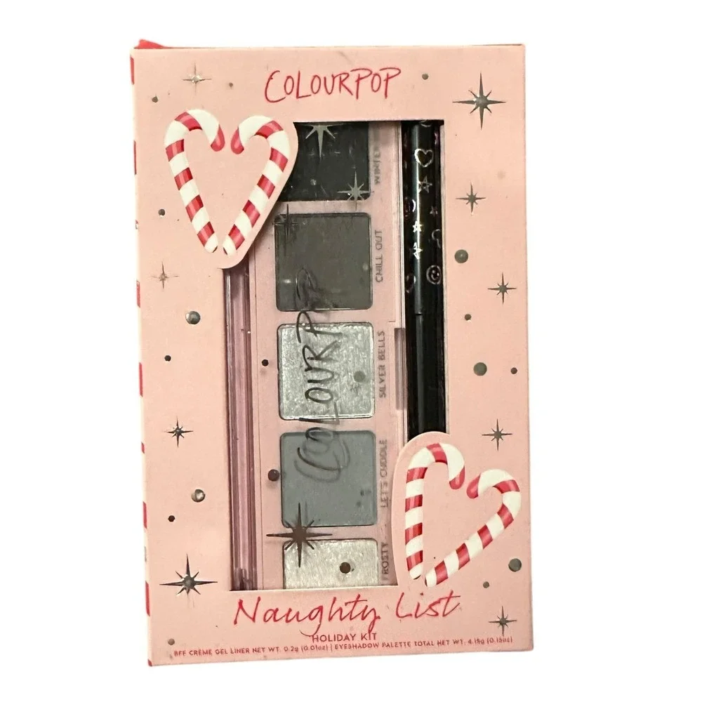 ColourPop Holiday Cosmetic Gift Set - Naughty List Eyeshadow Palette + Gel Liner